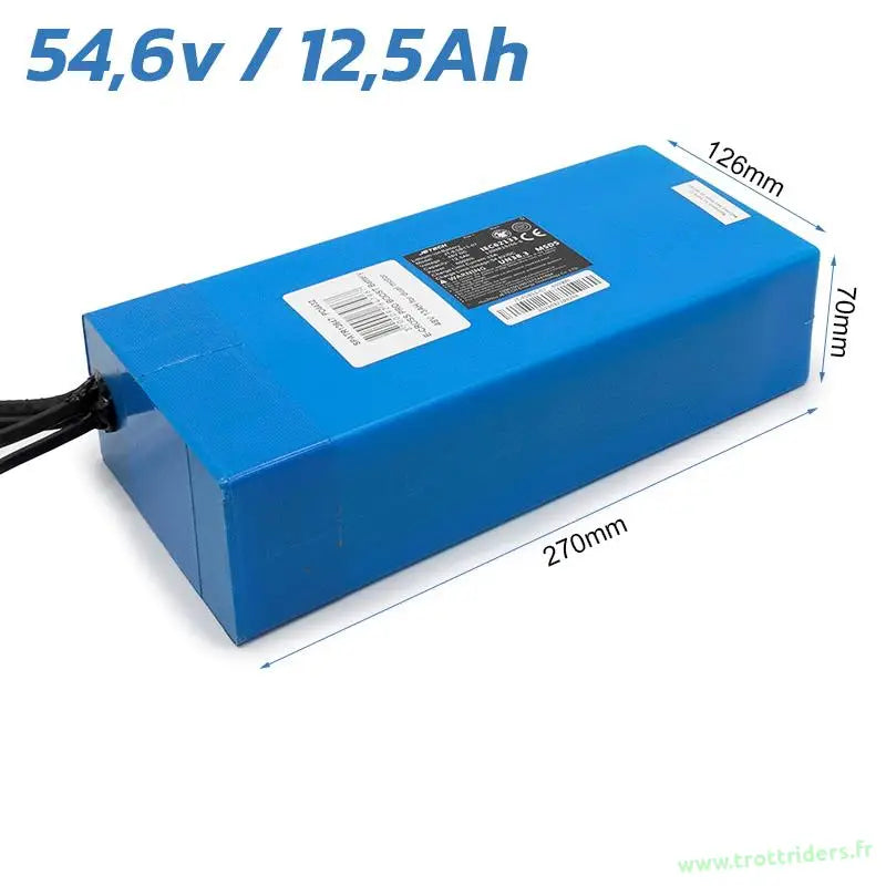Batterie Lithium E-Bike 36V 12,5Ah AFTERTECH – Panneau Rechargeable 370x70x60mm Avec Chargeur