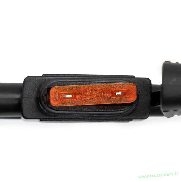 Fusible inline noir avec fusible orange pour Batterie Urbanglide E-Cross 48V 12,5Ah