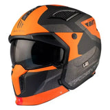 Casque Streetfighter Orange et Noir Confort Premium avec technologie HIRP