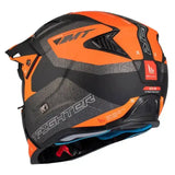 Casque Streetfighter Orange et Noir Confort Premium avec technologie Hirp, idéal pour la route