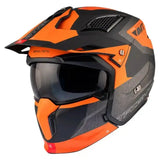 Casque Streetfighter Orange et Noir avec technologie HIRP et confort premium