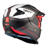 Casque Streetfighter Rouge Noir Blanc avec support caméra, fusion parfaite sécurité et style