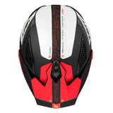 Casque Streetfighter Rouge Noir Blanc avec support caméra pour une fusion parfaite