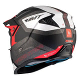 Casque Streetfighter Rouge Noir Blanc avec support caméra, fusion parfaite sécurité et style