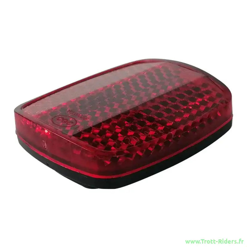 Reflecteur rouge rectangulaire avec base noire pour catadioptre garde boue arriere Wispeed T855