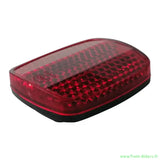 Reflecteur rouge rectangulaire avec base noire pour catadioptre garde boue arriere Wispeed T855