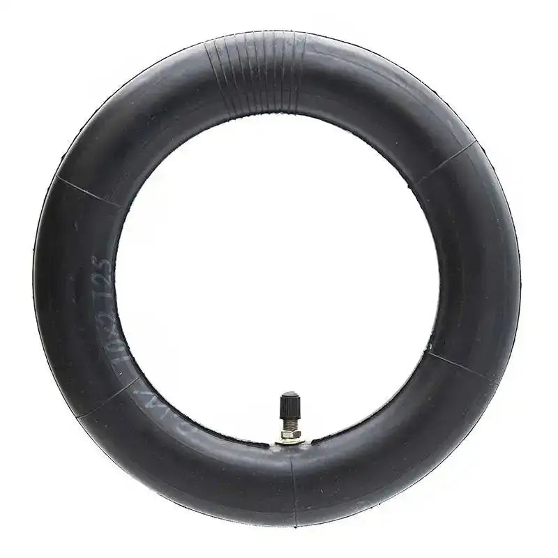 Chambre à air 10x2,125 avec valve droite pour trottinette électrique, pneu en caoutchouc noir