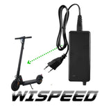 Chargeur 36V 2A Wispeed pour trottinettes Wispeed, compatible avec le chargeur 36v