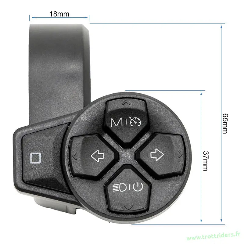 Commodos ZT3 Pro Officiel poignée de contrôle noire avec dimensions pour le ZT3 Pro