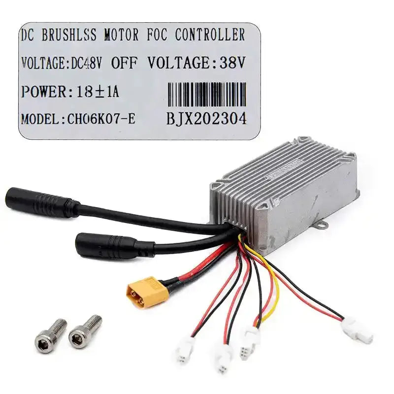 Contrôleur 48V 18A 800W avec moteurs brushless, fils et connecteurs pour e-bike