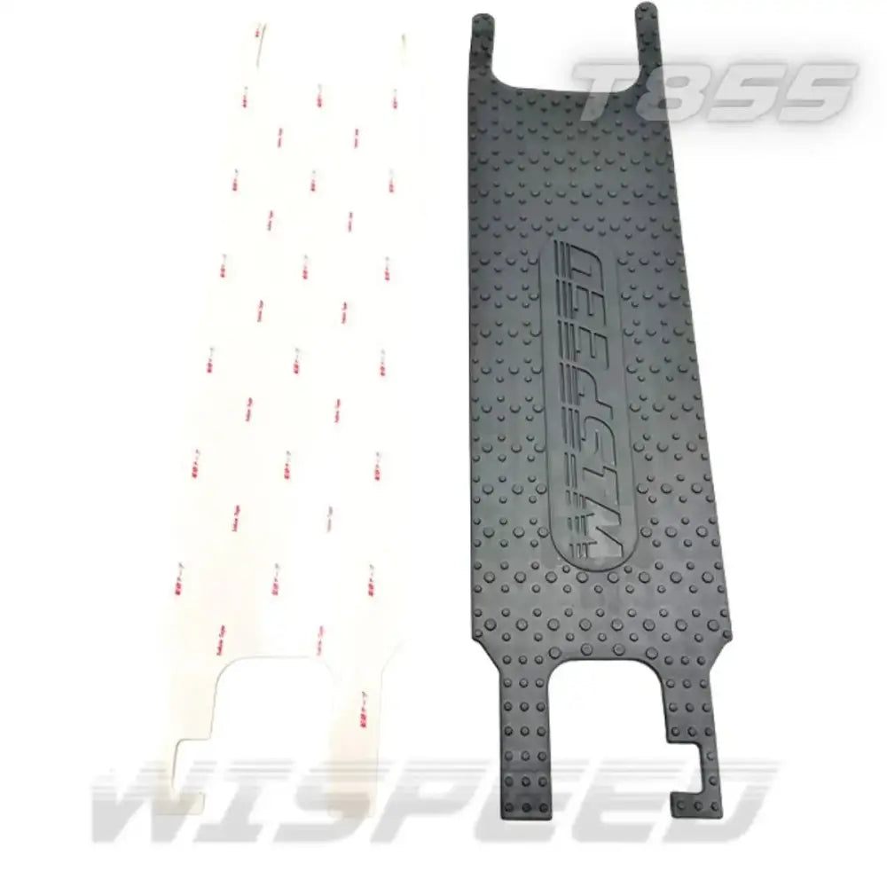 Deck Wispeed T855 en Texturé Noir avec adhésif, réchange essentielle pour trottinette Wispeed T855