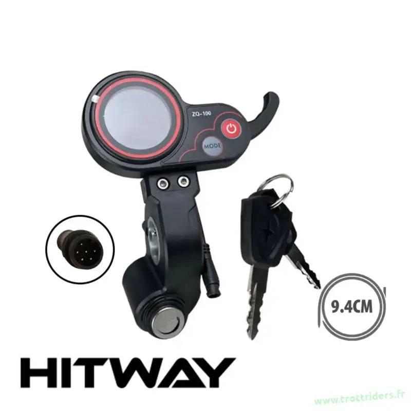 Display ZQ-100 avec contacteur à clé pour trottinette électrique, écran et clés
