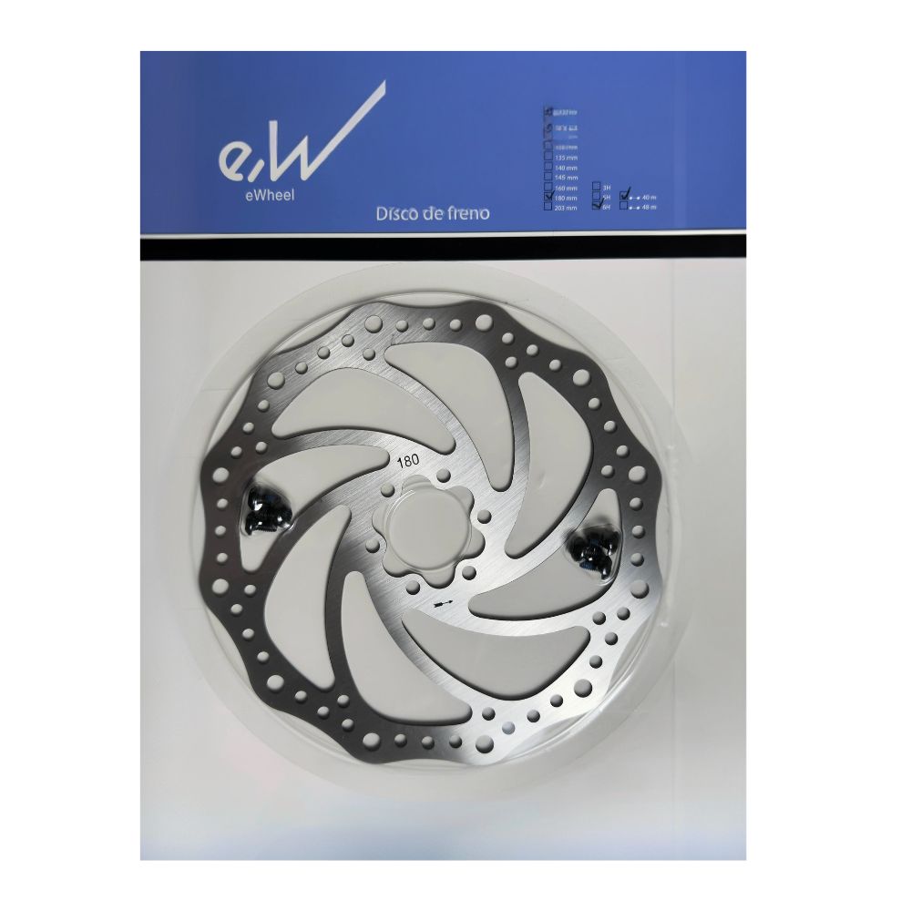 Disque de frein R6.1 – 180 mm 6 trous entraxe 44 mm (avec vis)