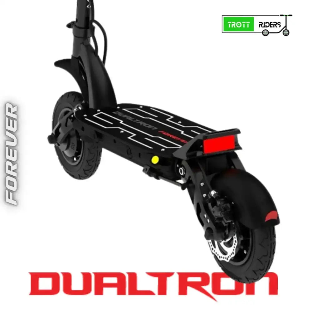 Scooter électrique noir Dualtron Forever 60V avec autonomie élevée, trottinette électrique Dualtron