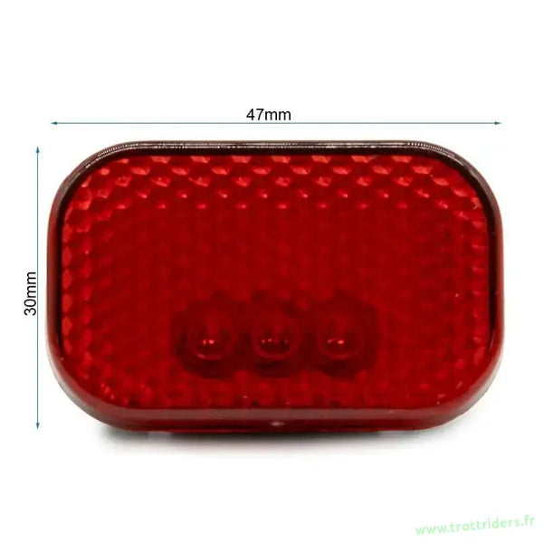 Reflecteur arrière kukirin G2 Pro 2024, rectangle rouge, dimensions du feu arrière Kukirin