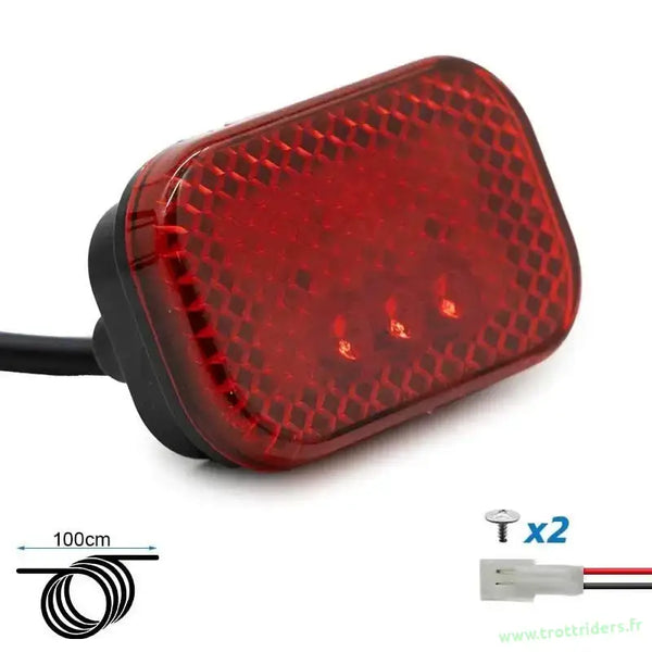 Feu arrière Kukirin G2 Pro 2024 avec supporting pour vélo rouge