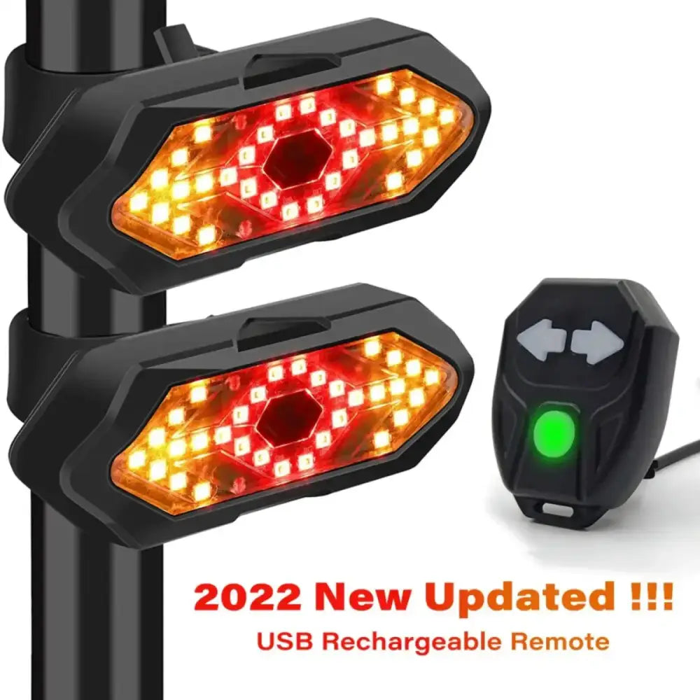 Feu arrière LED clignotant vélo trottinette électrique avec accessoires indispensables et télécommande