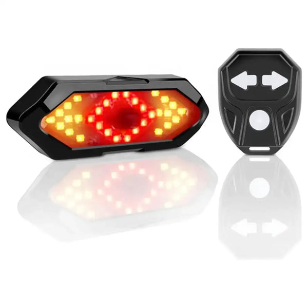 Feu arrière LED clignotant vélo trottinette électrique avec signalisation à distance
