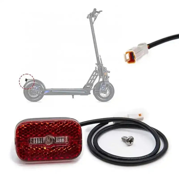 Feu arrière scooter garde-boue pièces détachées avec connecteur et vis pour point relais