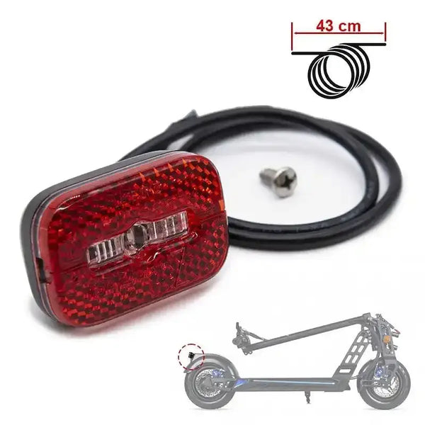 Feu arrière scooter pièces détachées avec câble et vis pour garde-boue, point relais