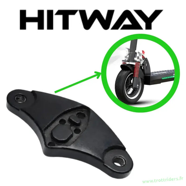 Support de fixation plaque hitway pour fourche suspension trottinette Hitway