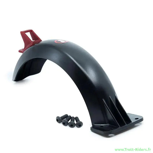 Garde boue arriere Wispeed T850 avec pare-foudre noir et accents rouges pour trottinette Wispeed T850