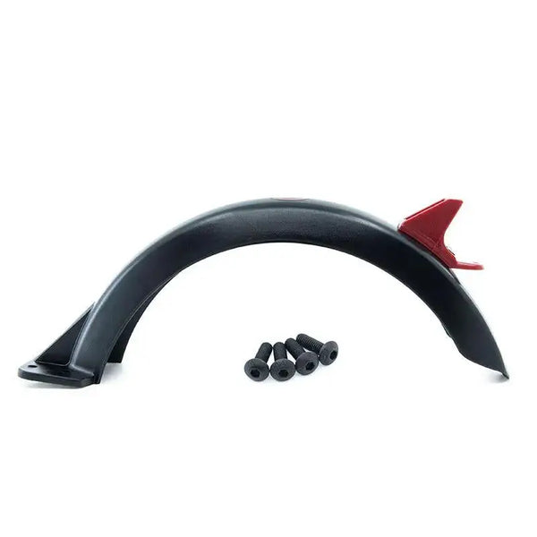 Garde boue arriere Wispeed T850 noire avec accent rouge et montage pour trottinette Wispeed T850