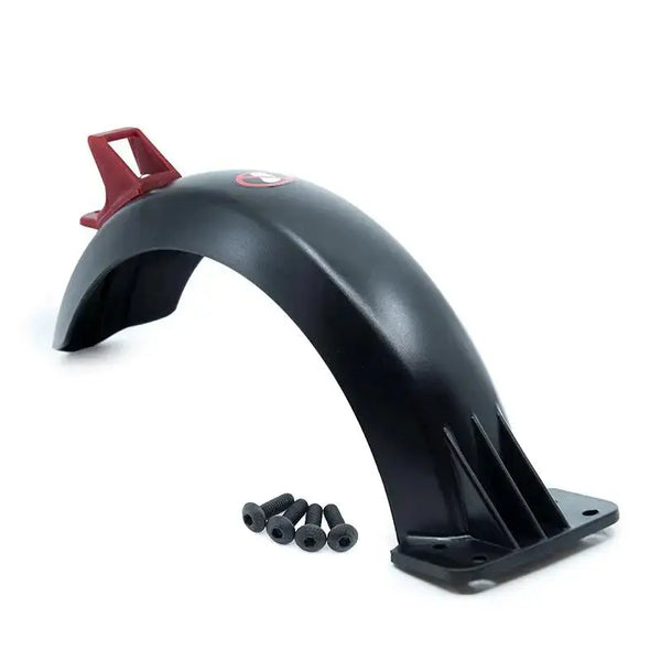 Garde boue arriere Wispeed T850 avec pare-foudre noir et accents rouges pour trottinette Wispeed T850