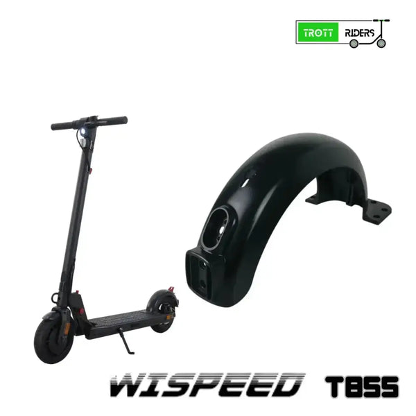 Electrique scooter avec garde-boue arrière Wispeed T855 et LED pour protection optimale