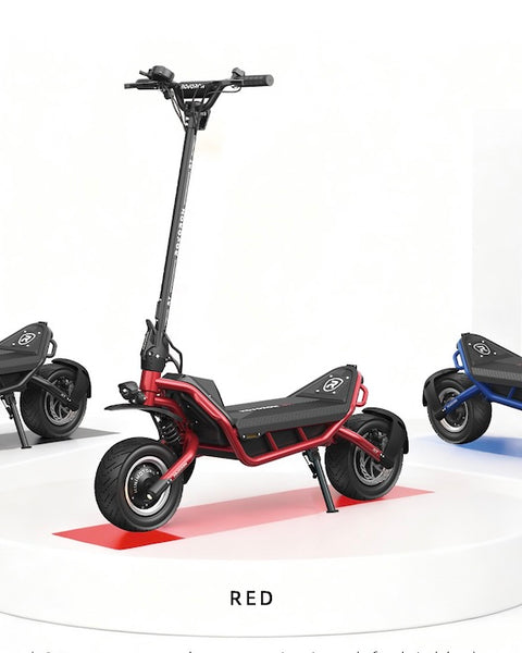Trottinette électrique Rovoron R7 V2 60V 28Ah noire, tout-terrain double moteur