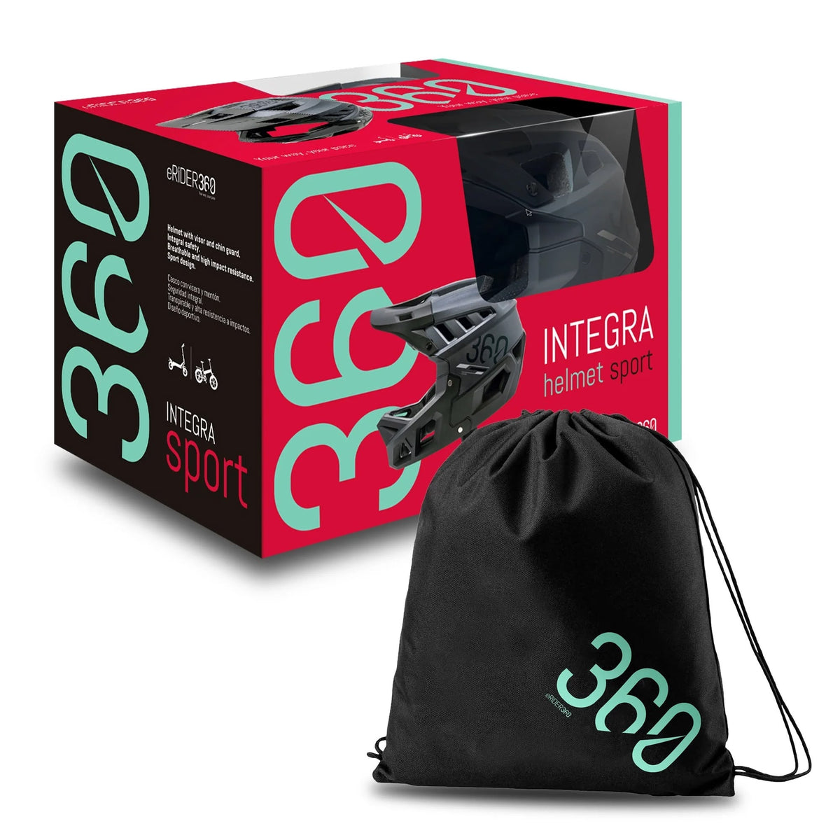 Casque Intégral INTEGRA Sport eRider360 pour Trottinette Électrique