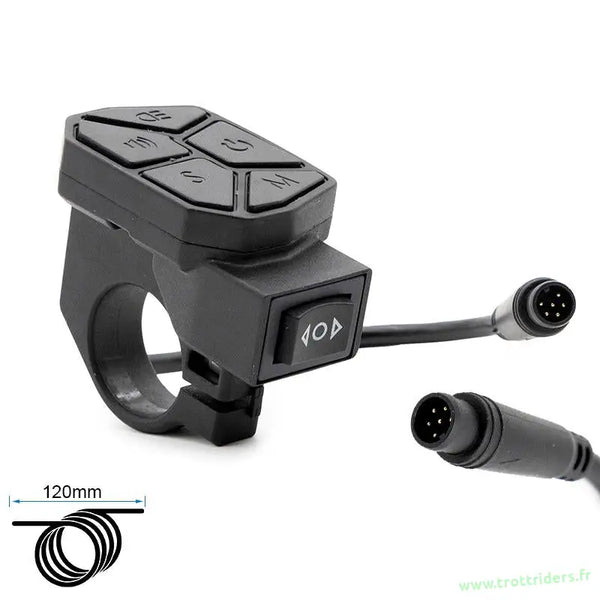 Commodo de contrôle pour Trottinette Électrique URBANGlide, handlebar with boutons et connecteurs