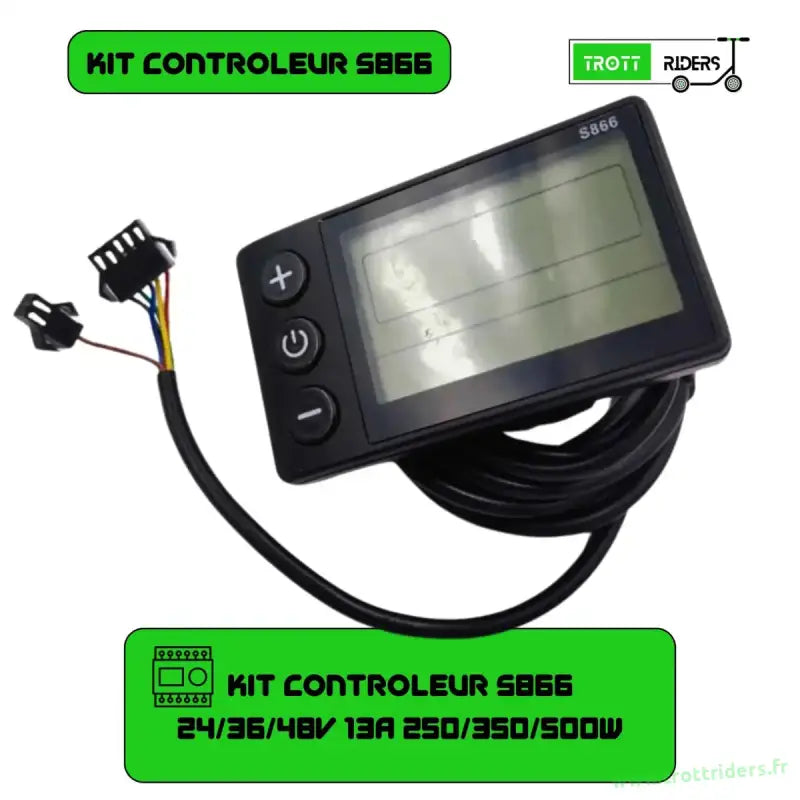 Kit Contrôleur S886 24/36/48V 13A 250/350/500W pour Trottinettes Électriques - Trott-Riders