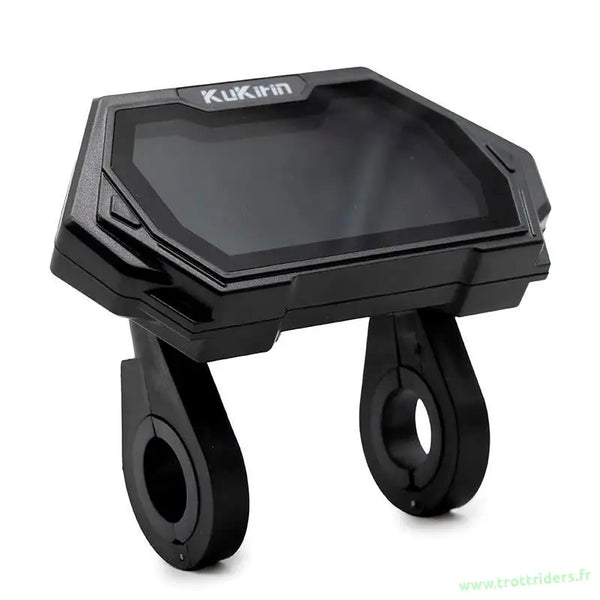 Display numérique noir avec supports de guidon, pièce détachée trottinette électrique, livraison rapide