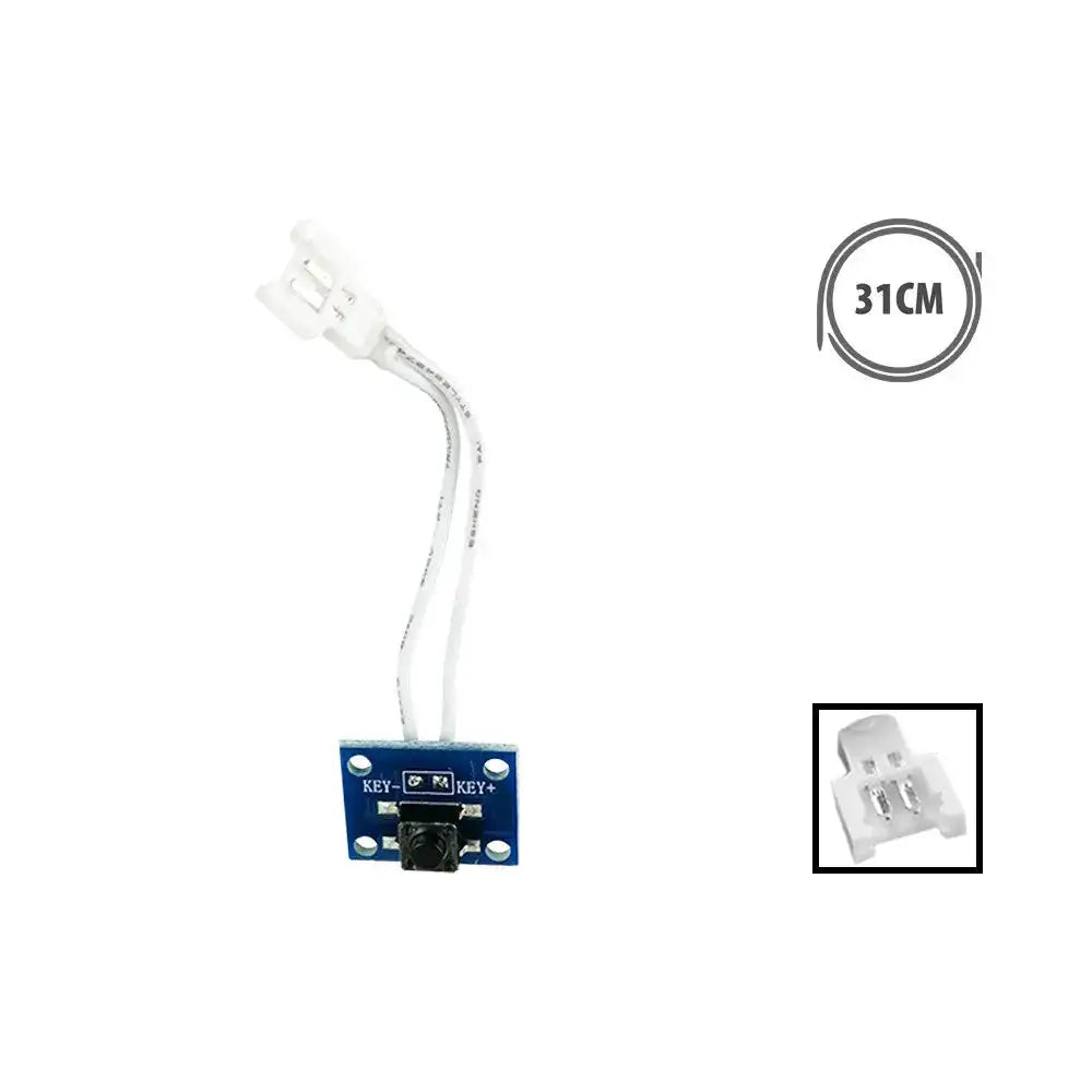 Circuit imprimé bleu avec fil blanc et connecteur pour alimentation Wispeed T855