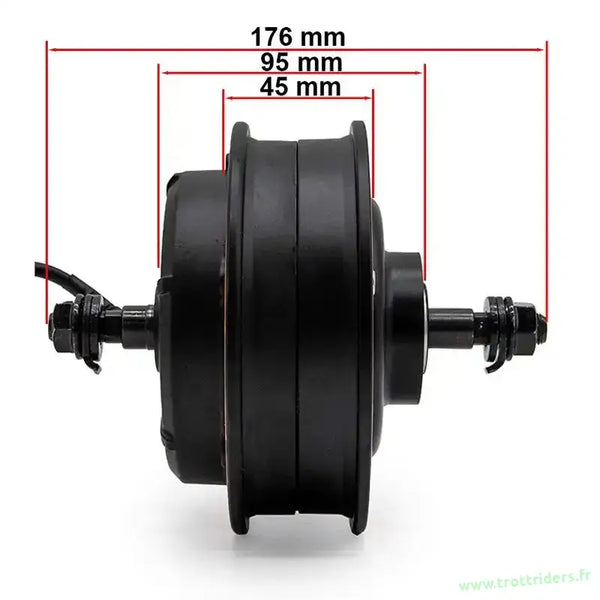 Moteur électrique noir avec dimensions pour Moteur Kukirin Pro 1000W 48V performances optimales