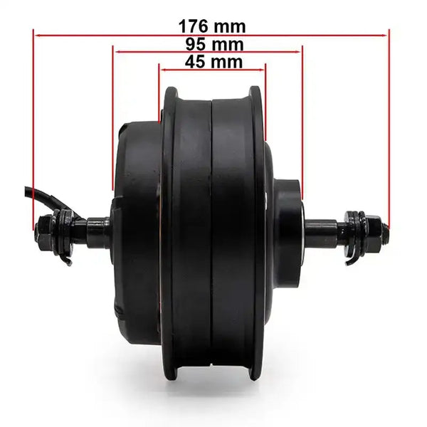 Moteur électrique noir avec dimensions pour Moteur Kukirin Pro 1000W 48V performances optimales