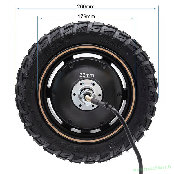 Pneu tout-terrain tubeless 48v 800w avec moteur électrique pour Trottinette