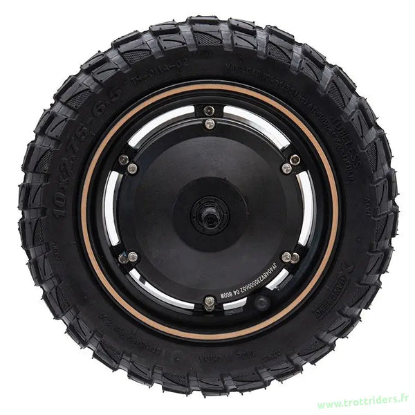 Pneu tout-terrain tubeless avec moteur 48v 800w pour trottinette électrique robuste