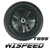Roues noires à rayons pour Moteur Wispeed T855 compatible avec trottinette électrique