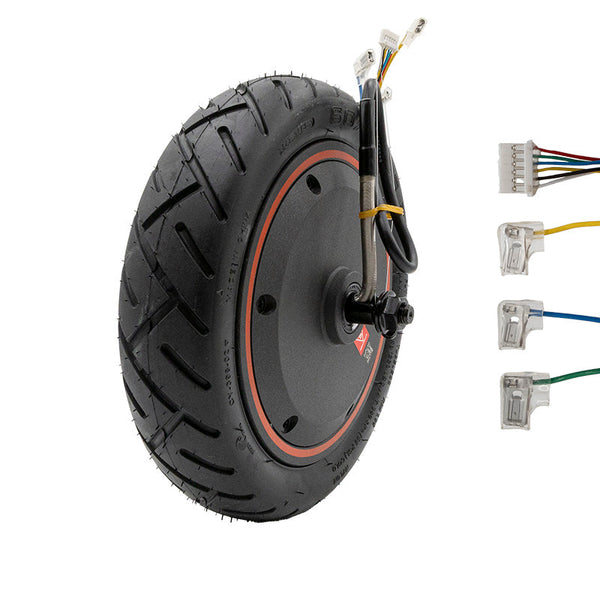 Roue motrice Xiaomi Electric Scooter 5 Max avec pneu tubeless Yuanxing 60/70-6.5, vue de face