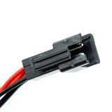 Connecteur électrique noir avec fils pour phare LED et klaxon 12-60V sur trottinette électrique