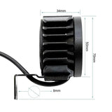Phare LED avec klaxon 12-60V, montage bras, dimensions pour trottinette électrique