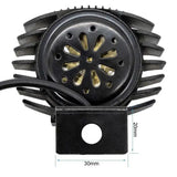 Phare LED avec klaxon 12-60V, levier, support, pour trottinette électrique, LED noir