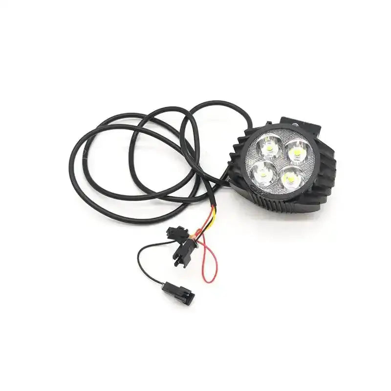 Phare LED avec klaxon 12-60V et câble pour trottinette électrique