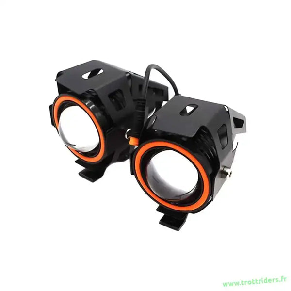 Phare Urbanglide E-Cross Pro avec double/projecteur à accents orange, livraison gratuite