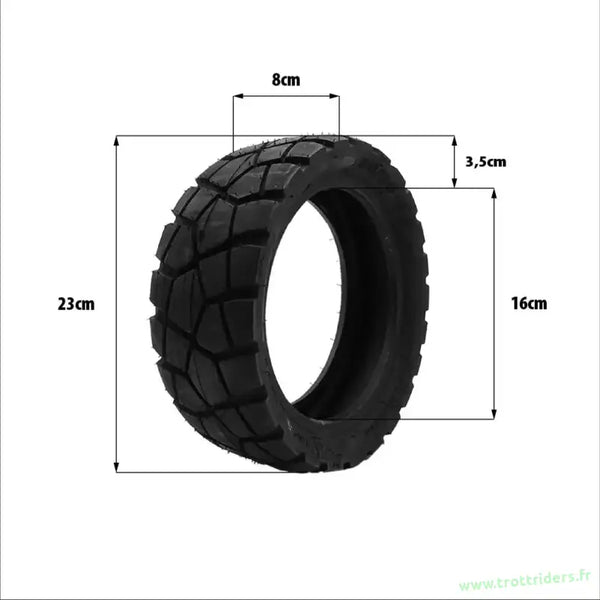 Pneu 80/50-6.5 dualtron victor luxe avec talon et dimensions, livraison gratuite mondial relay