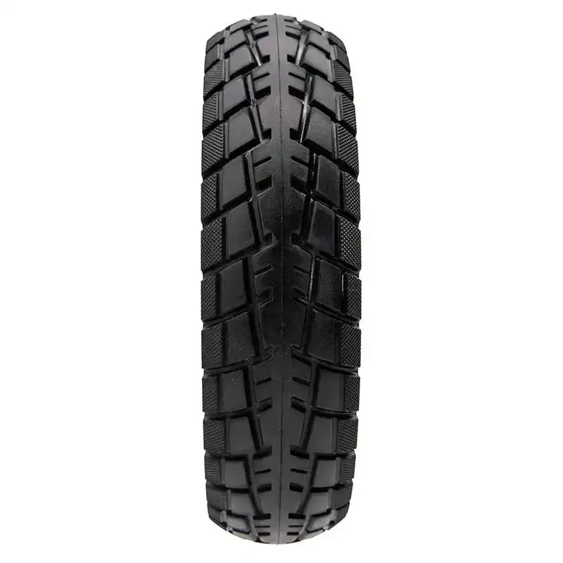 Pneu Scooter 5x2 semi offroad noir avec bande bleue, bloc tread robuste