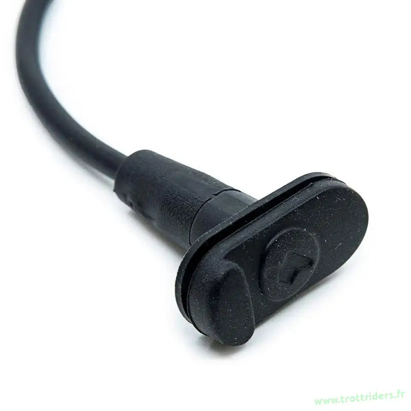 Connecteur électrique en caoutchouc noir pour port de charge officiel Kukirin trottinette