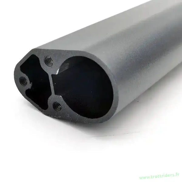 Extrusion en aluminium grise pour potence Urbanglide axe 19x16mm 51cm avec trous filetés